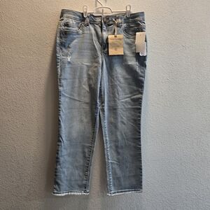 Democracy Light Blue Stretch Ab Technoligy Ankle Jeans